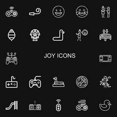 Editable 22 joy icons for web and mobile