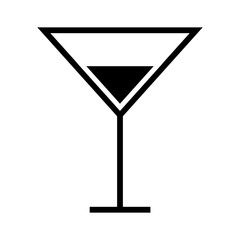 tropical cocktail cup isolated icon