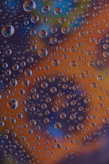 Space or planets universe cosmic abstract background. Abstract molecule atom sctructure. Macro shot...