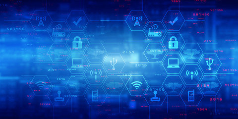 Digital Abstract technology background,2d illustration