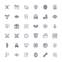 Editable 36 anatomy icons for web and mobile