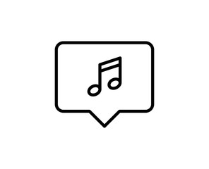 Obraz premium Notes line icon