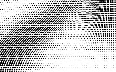 Abstract half-tone texture. Black and white chaotic background of dots