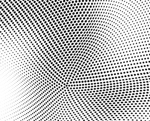 Abstract half-tone texture. Black and white chaotic background of dots