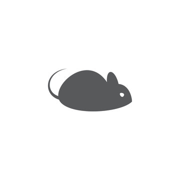 Mouse icon on white background
