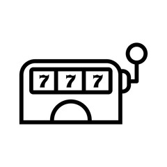 casino slot machine isolated icon