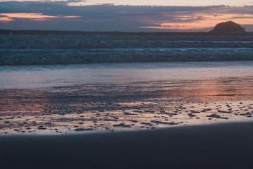 Amanecer en la playa brasilera