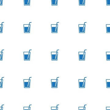 drinks icon pattern seamless isolated on white background. Editable filled drinks icon. drinks icon pattern for web and mobile.