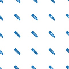 Cutter knife icon pattern seamless isolated on white background. Editable filled Cutter knife icon. Cutter knife icon pattern for web and mobile.