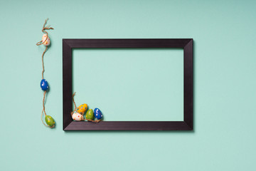 Easterly decorated frame leaving copy space