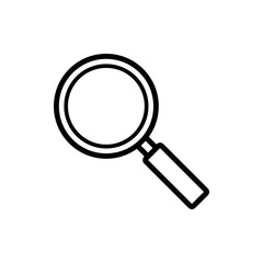 magnify - magnifying glass icon vector design template