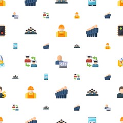 user icons pattern seamless. Included editable flat builder, Developer, Mobile game, employee, Web Infrastructure, staff, social media campaign icons. user icons for web and mobile.