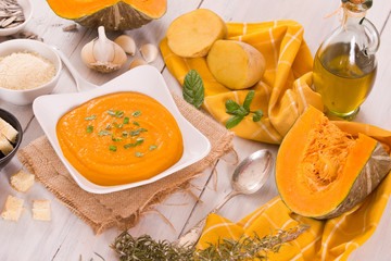 Pumpkin cream soup.