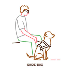 Guide dog icon