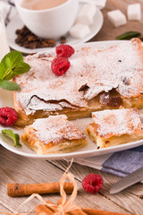 Bougatsa - Greek puff pastry with cream