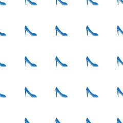 Obraz premium woman shoes icon pattern seamless isolated on white background. Editable filled woman shoes icon. woman shoes icon pattern for web and mobile.