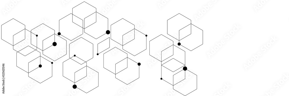 Aufkleber abstract background consisting of set of hexagonal cells.