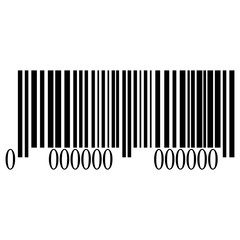 Barcode isolated on white background, vector illustration