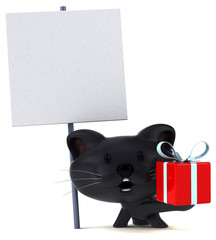 Fun cat - 3D Illustration