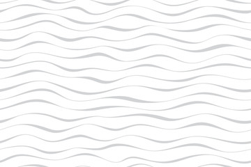 Wave pattern seamless abstract background. Stripes wave pattern gray on white background.