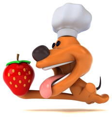 Fun dog - 3D Illustration
