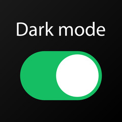 Dark Mode On and Off Switch Button Illustration Vector