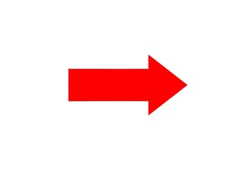 red on the right arrow  