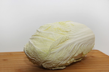fresh cabbage isolated on white background
