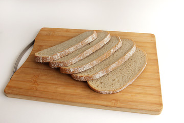 bread on a cutting board