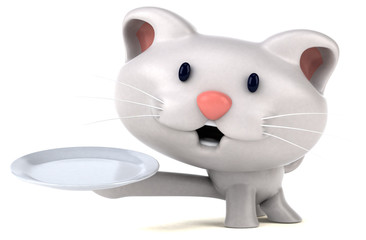 Fun cat - 3D Illustration