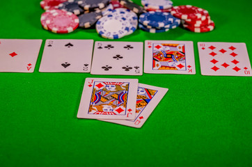  Royal Flush winning hand in a game of Texas Holdem poker