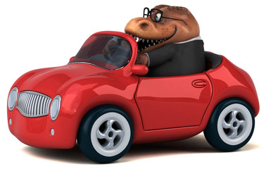 Obraz premium Fun Trex - 3D Illustration