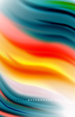 Abstract background - fluid color gradient waves, with dynamic motion line effect. Vector Illustration For Wallpaper, Banner, Background, Card, Book Illustration, landing page