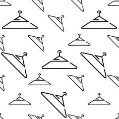 Cloth Hanger Icon Seamless Pattern