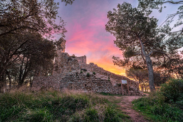Amanecer en Castell de Montbui