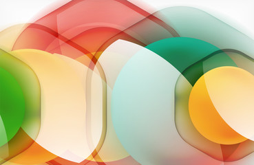 Fototapeta premium Abstract background - glass shiny transprent hexagon shapes overlapping eath other. Vector Illustration For Wallpaper, Banner, Background, Card, Book Illustration, landing page
