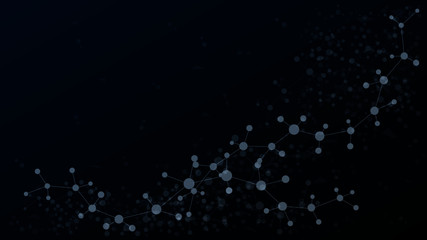  Abstract background with molecule DNA. Medical, science and technology concept.