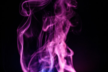 Purple fire/smoke/incense for backgrounds & texture