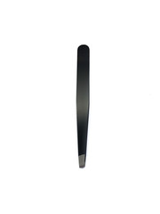 Tweezers isolated on a white background. Professional tweezers for hair. Black tweezers for eyebrow. Cosmetic tweezers.