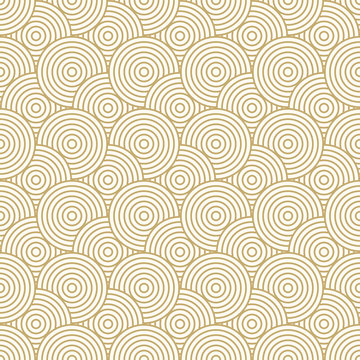 Background pattern seamless circle abstract wave background stripe gold luxury color and line. Geometric line vector. Luxury create background design.
