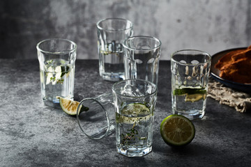 Glass kettle and water cup