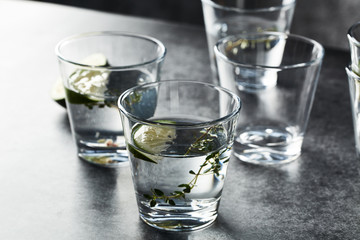 Glass kettle and water cup