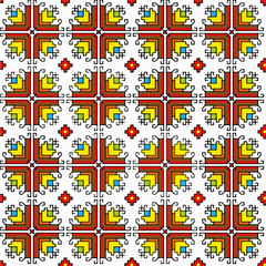 Obraz premium Bulgarian-folk-motif-shevitsa-pattern-021-1