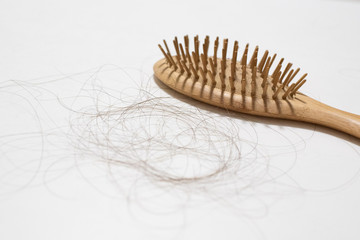 Hairs fall in comb, hair fall everyday serious problem.Cross processing and Split tone instragram like process.