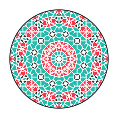Vector Asian Geometric Mandala Frame