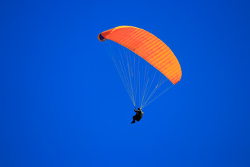 Vol en parapente seul ou en duo sous un ciel bleu