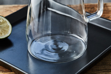 Glass kettle and water cup