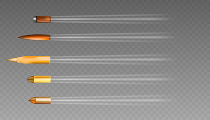 Realistic flying bullet 