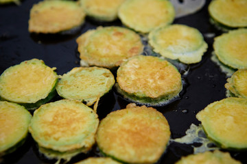 Jeon, Korean fried zucchini dish 