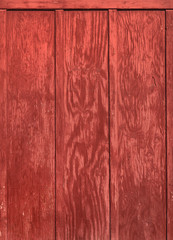 old red painted wooden panel